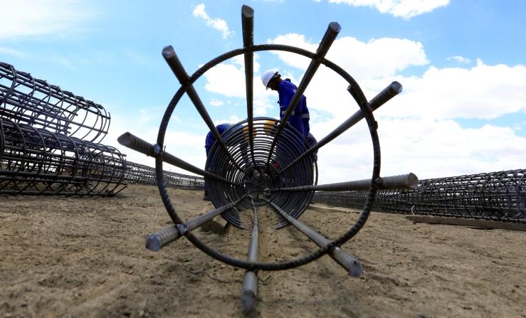 A geothermal power plant in Kenya.