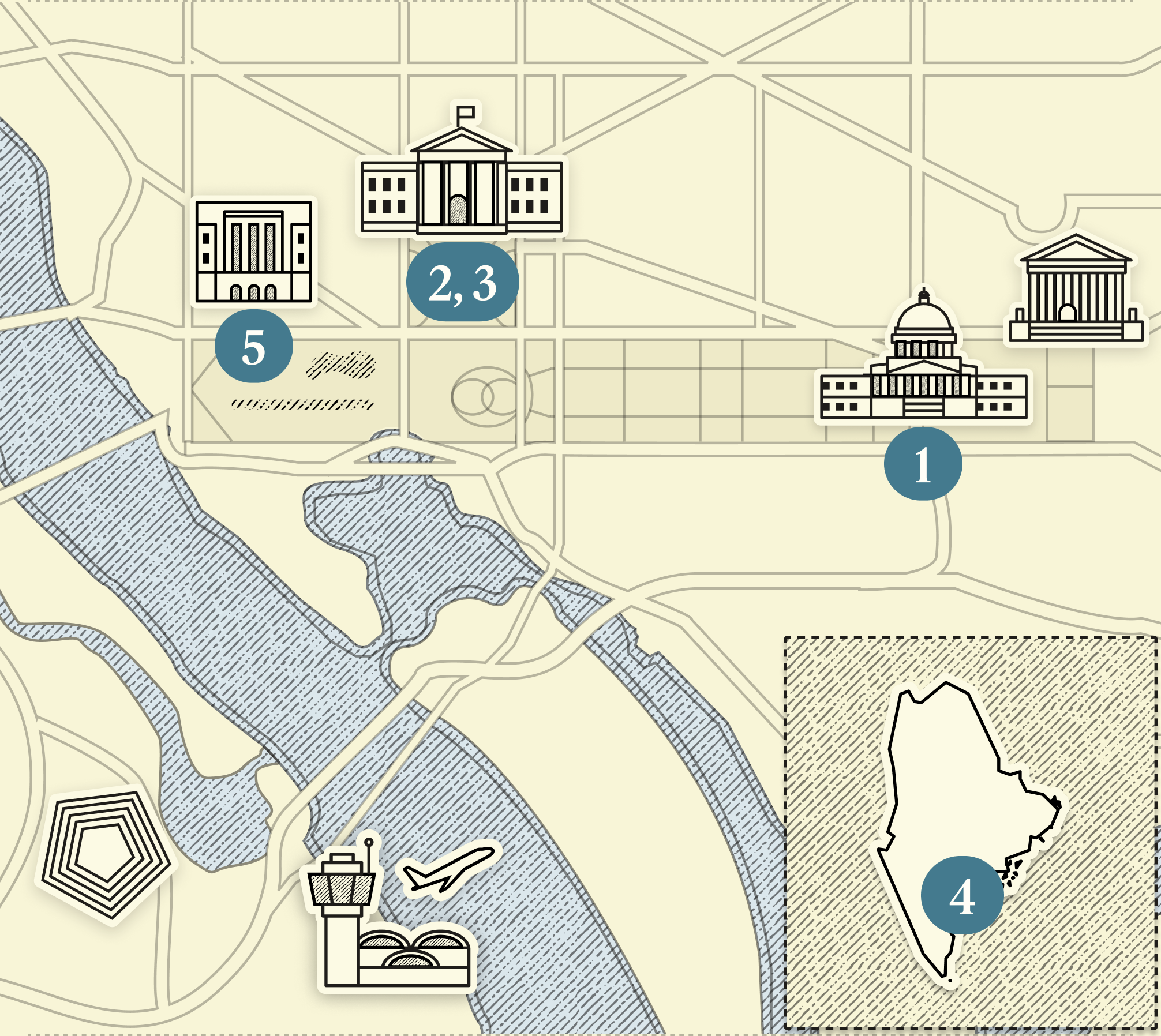 Map of Washington, DC