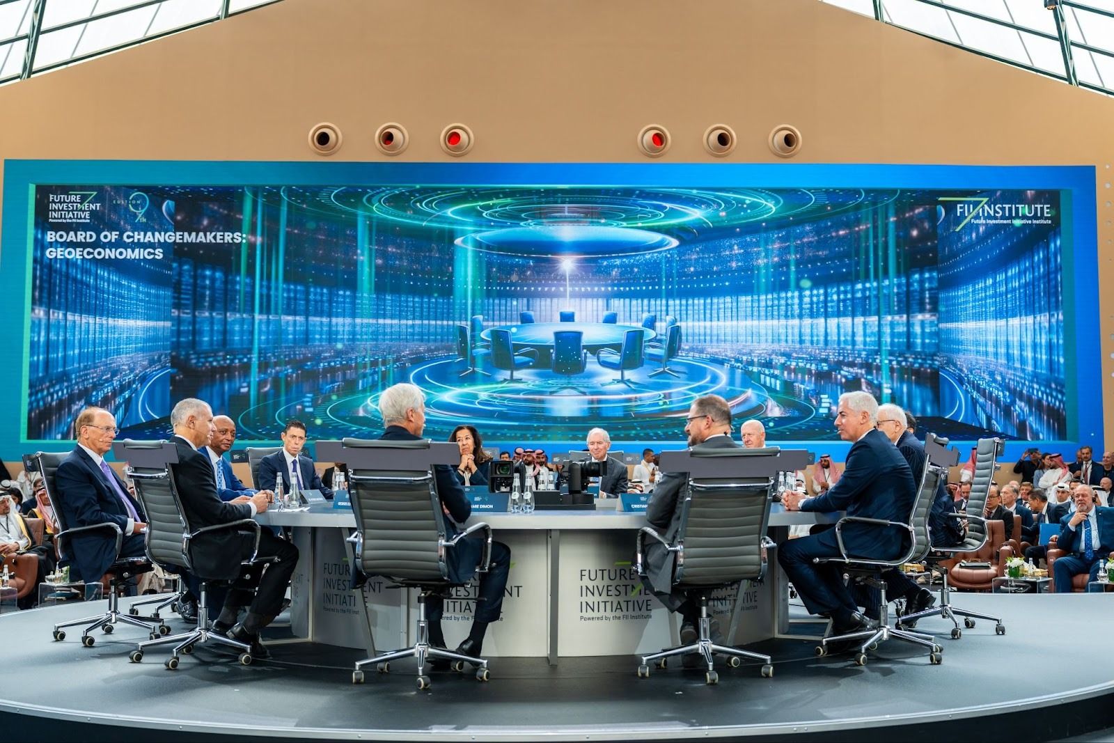 Top banking CEOs speak at FII in Riyadh.