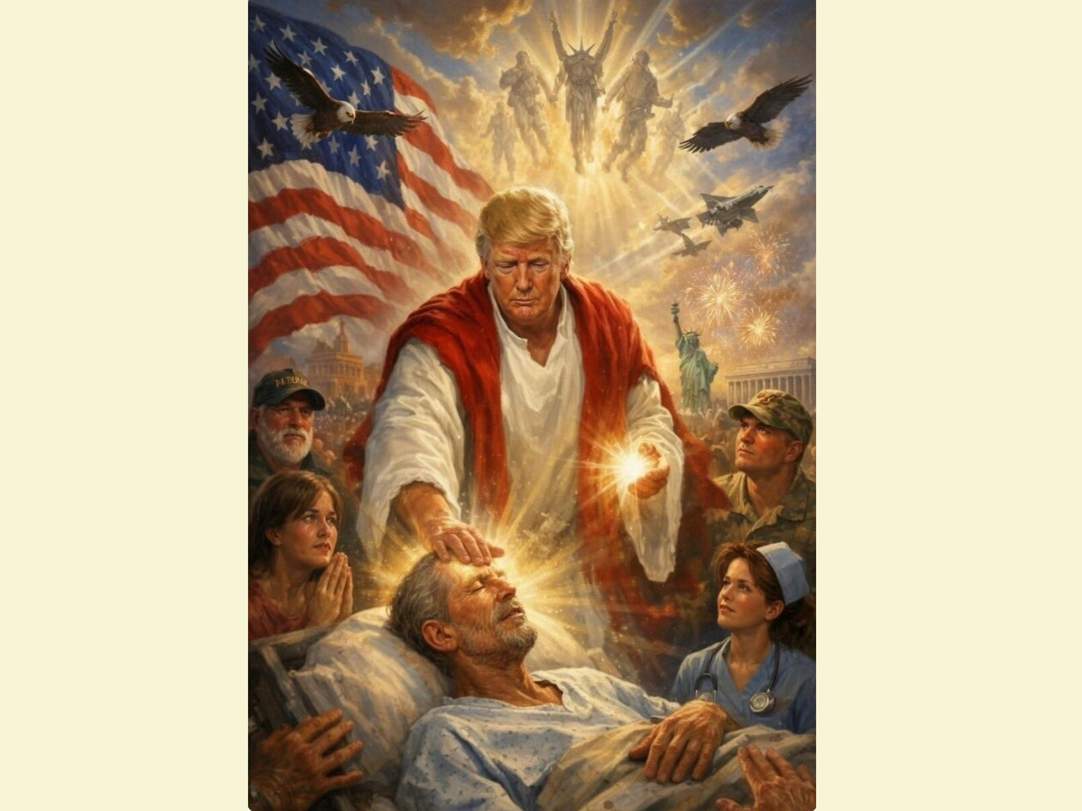 AI-generated image from President Donald Trump’s Truth Social