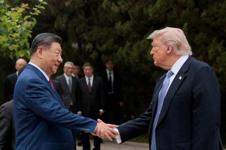 Xi Jinping and Donald Trump