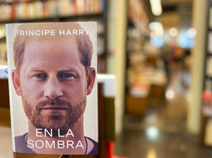 Britain’s Prince Harry’s book “Spare” is seen in a bookstore, before its official release date, in Barcelona, Spain January 5, 2023.