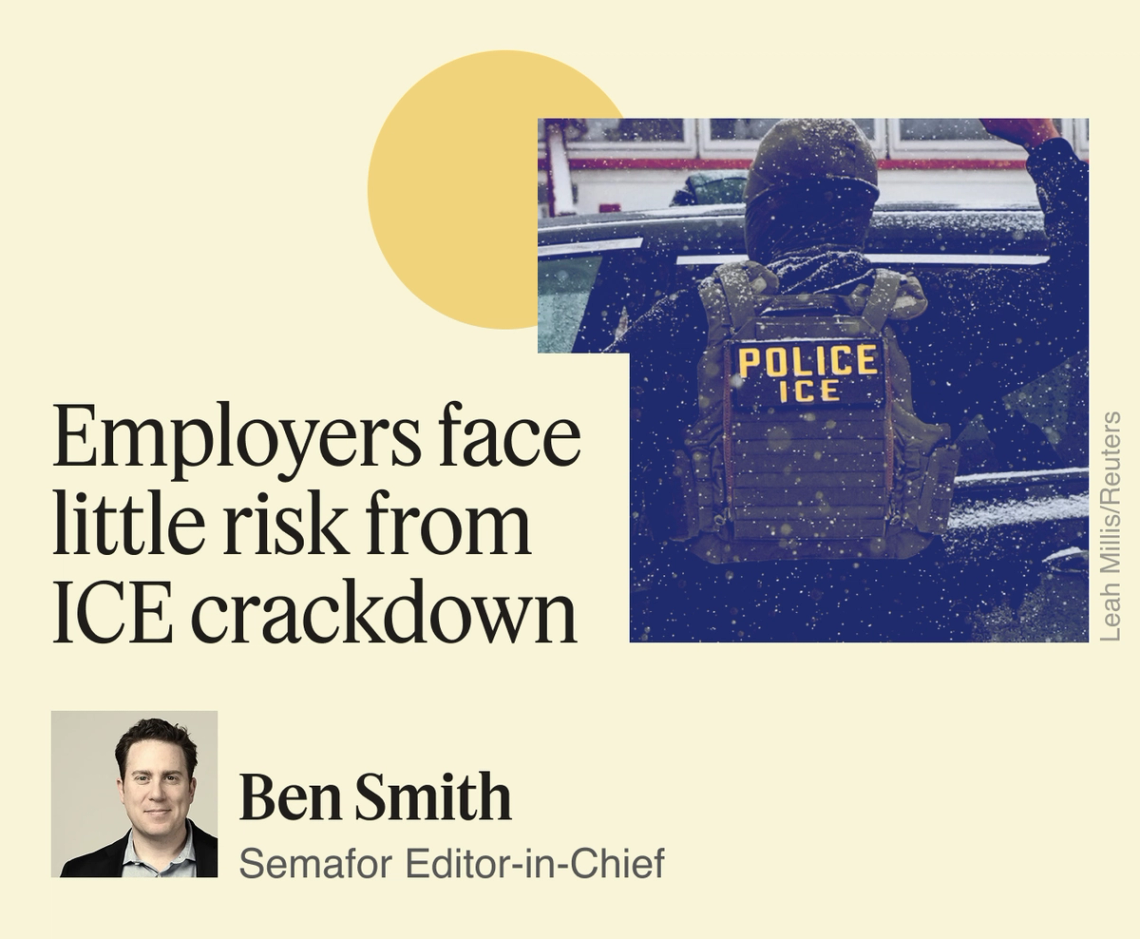 Employers face little risk from ICE crackdwon