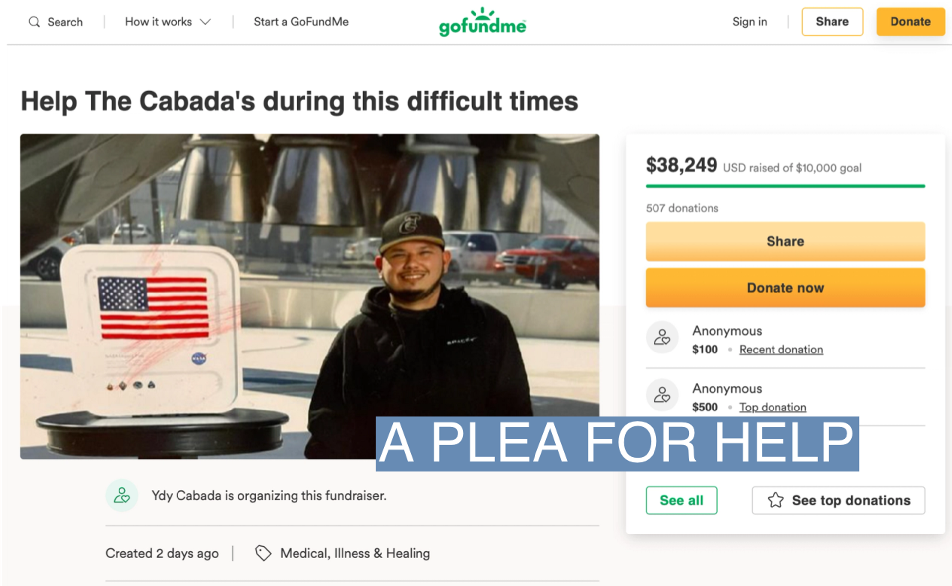 A GoFundMe for Cabada