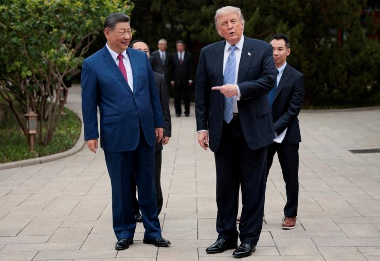 US President Donald Trump and Chinese leader Xi Jinping in Beijing