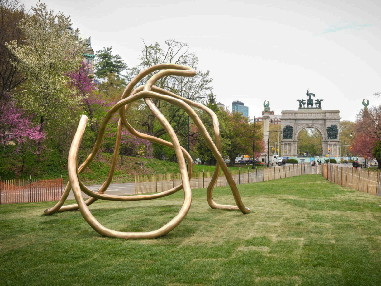One of Molly Gochman’s Monuments to Motherhood sculptures