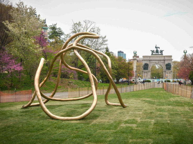 One of Molly Gochman’s Monuments to Motherhood sculptures