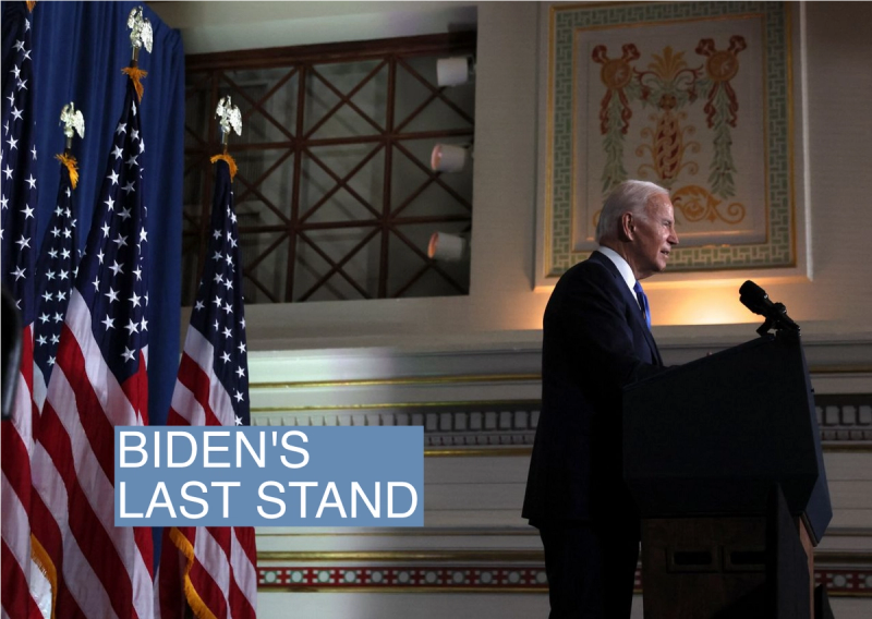 President Biden speaks during a Democratic National Committee event at the Columbus Club in Washington. November 2, 2022.