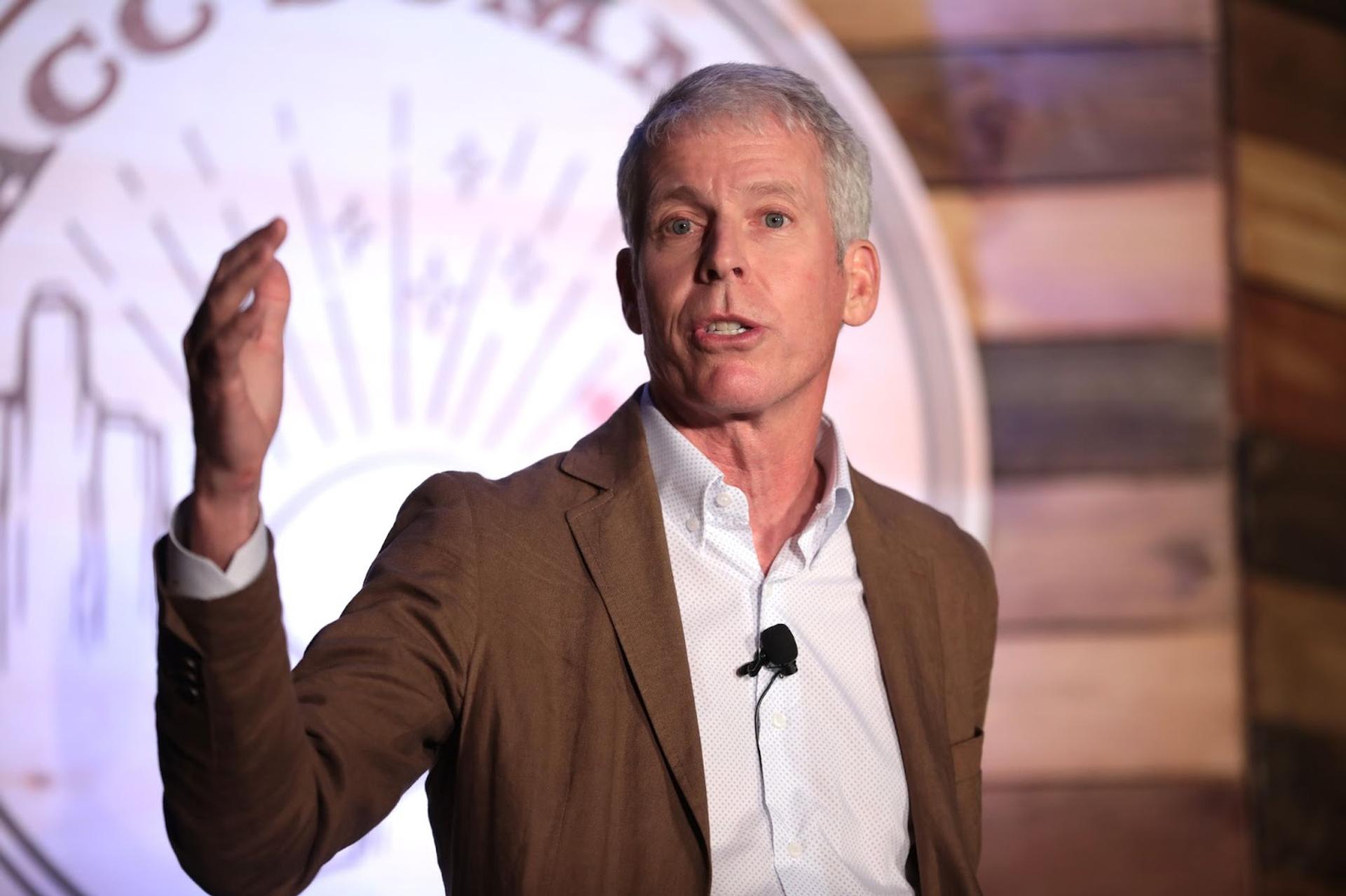 Chris Wright speaking at the American Conservation Coalition’s 2023 Summit at the Salt Lake City Marriott City Center in Salt Lake City, Utah