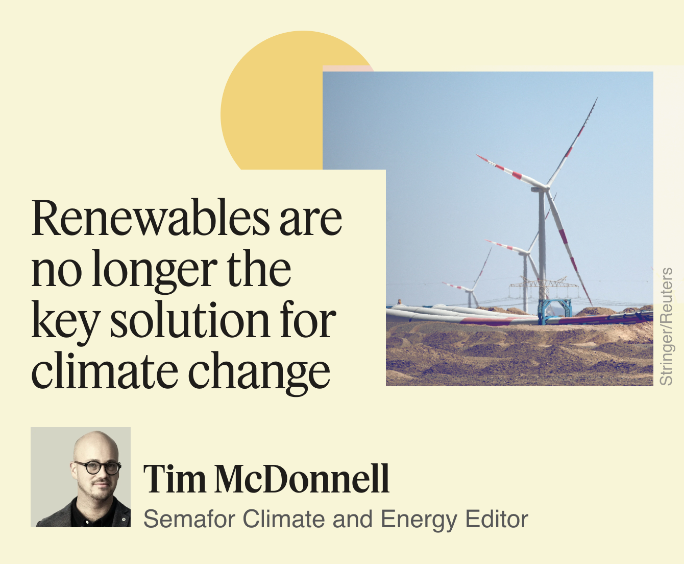 Renewables are no longer the key solution for climate change