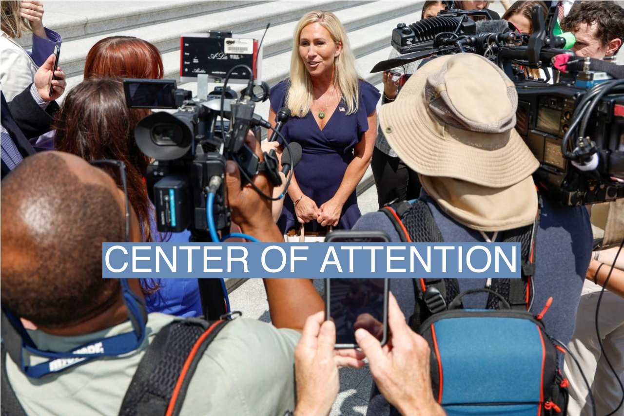 U.S. Representative Marjorie Taylor Greene (R-GA) speaks to reporters after a vote at the U.S. Capitol in Washington, U.S. July 12, 2023. 