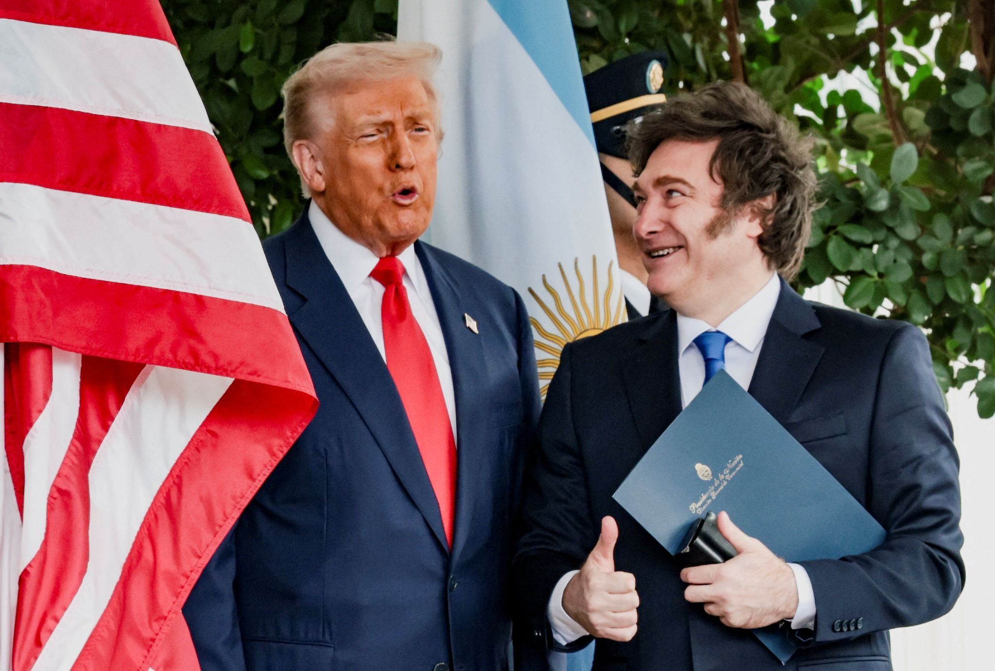 Javier Milei and Donald Trump