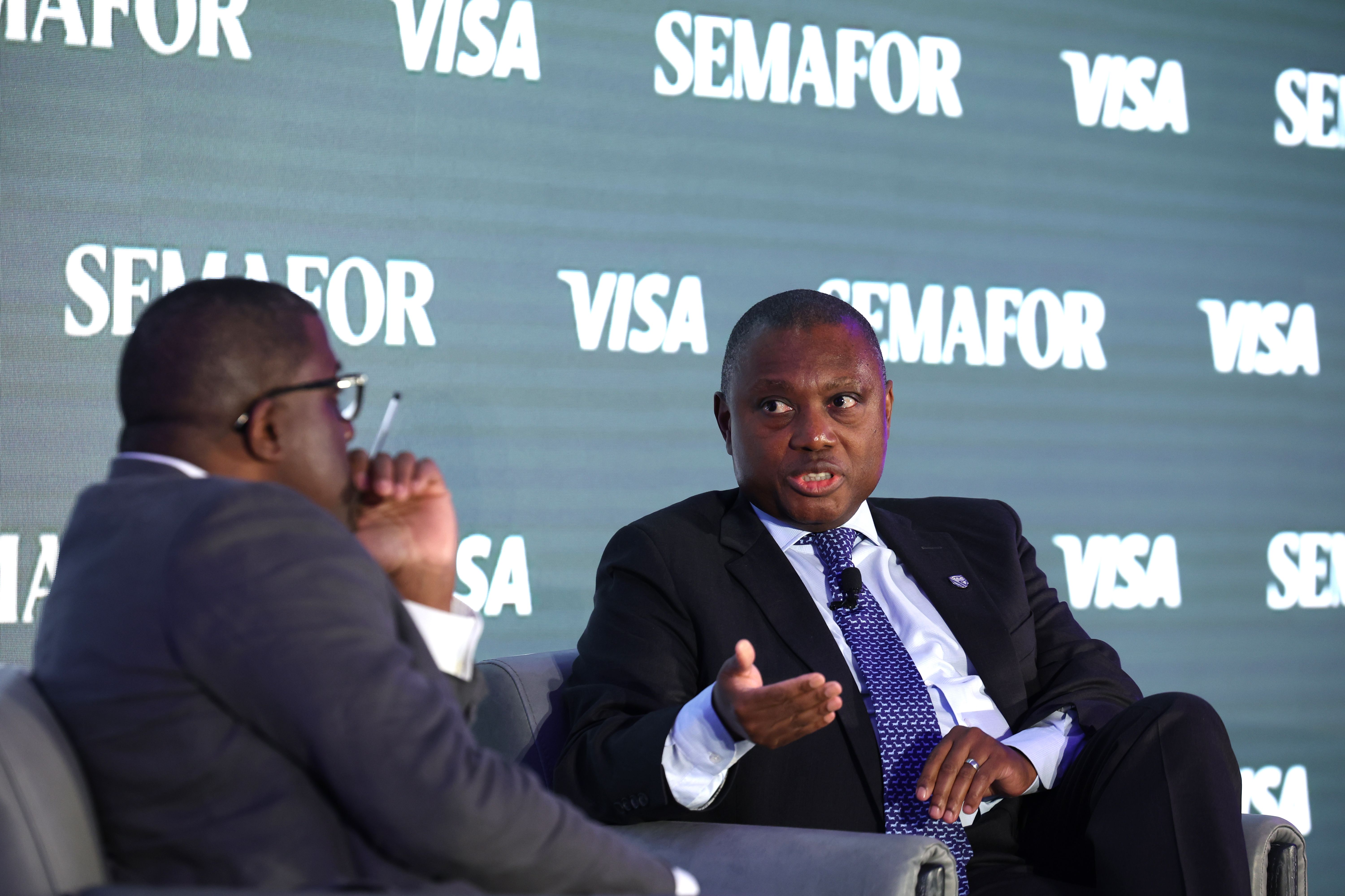 Sim Tshabalala at Semafor’s World Economy Summit in 2024.