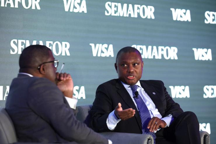 Sim Tshabalala at Semafor’s World Economy Summit in 2024.