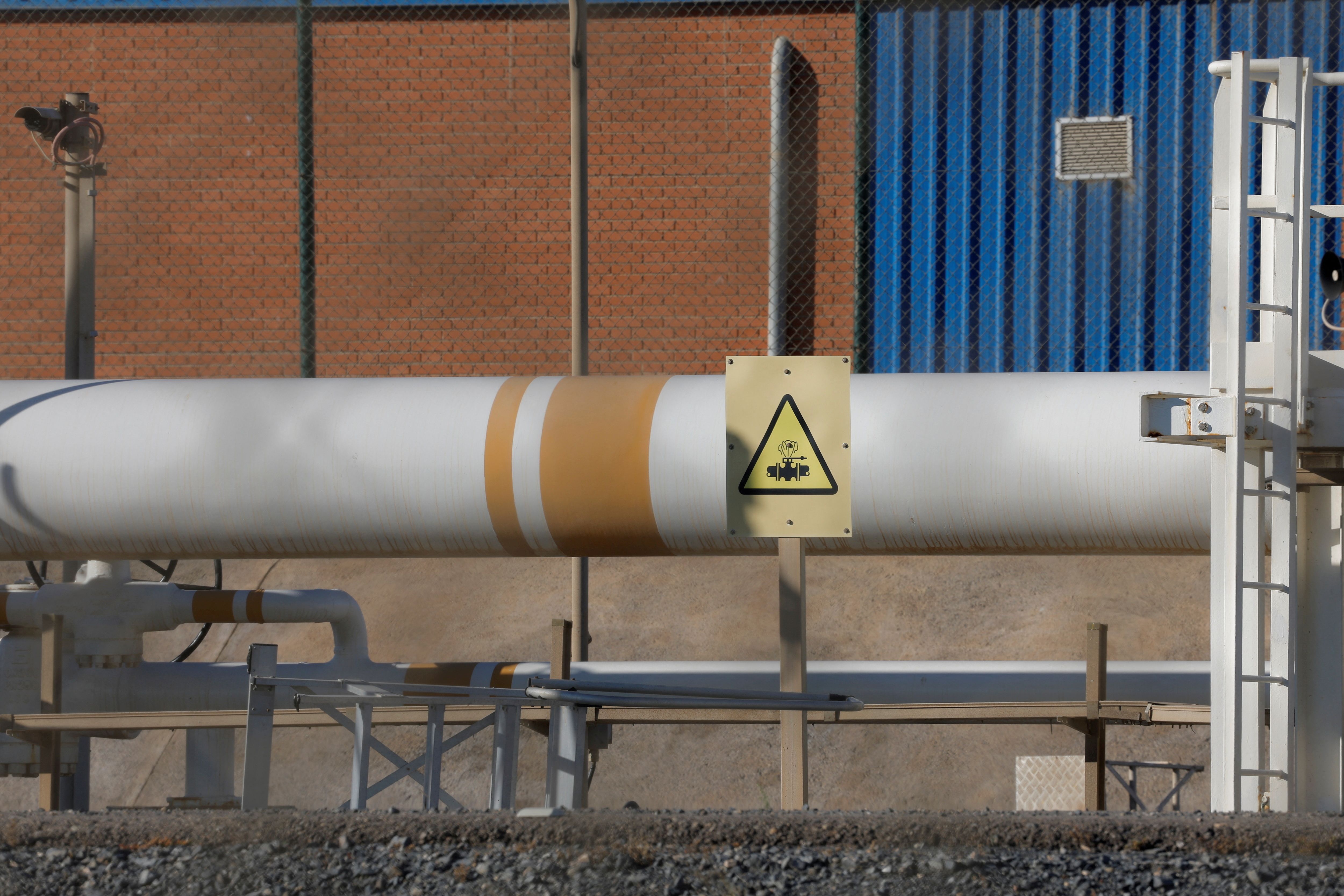 A landfall site of Medgaz, an underwater natural gas pipeline between Algeria and Spain.