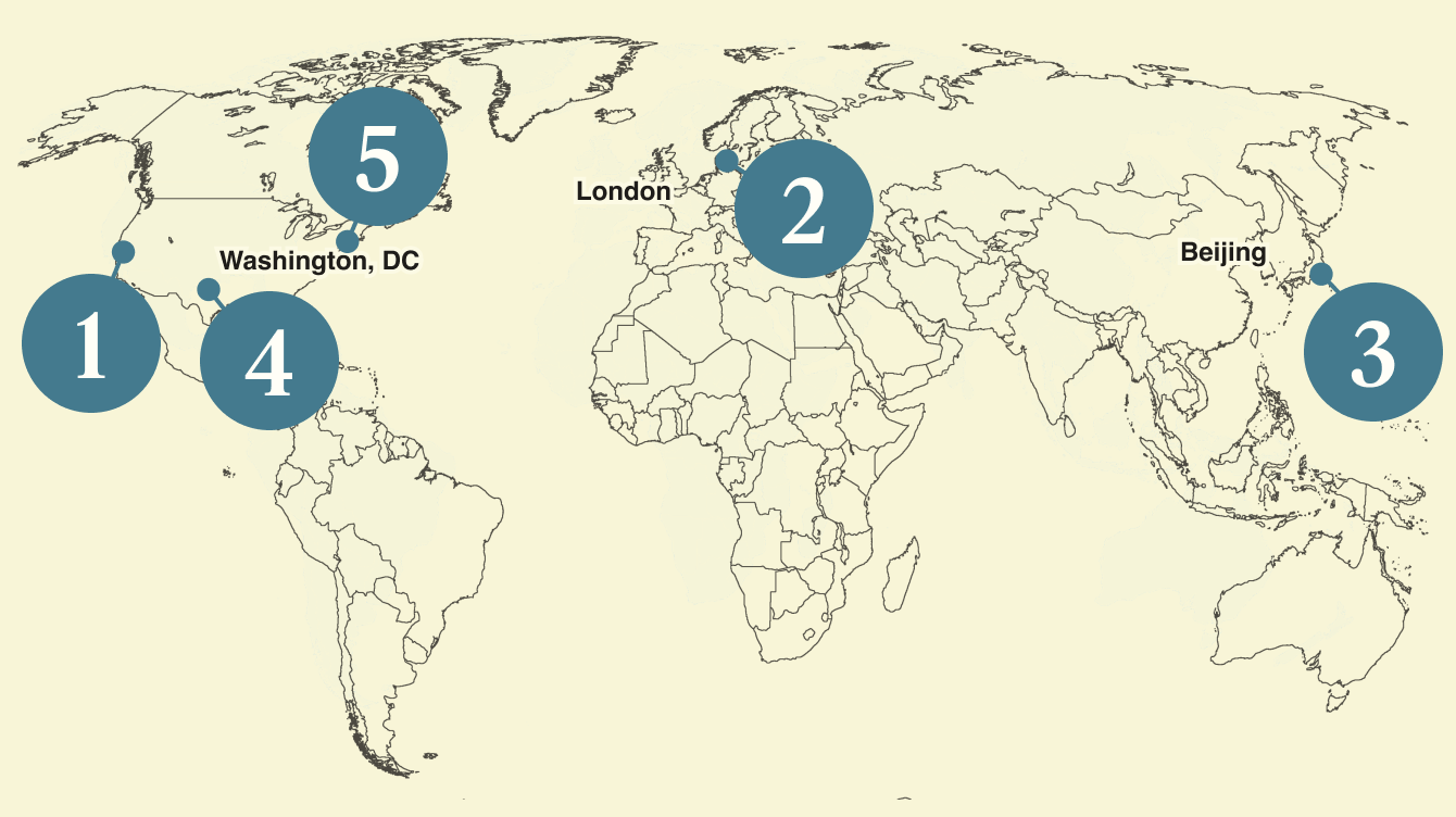 A map of the world