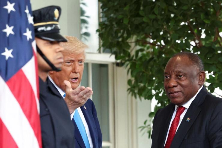 The presidents of the US and South Africa.