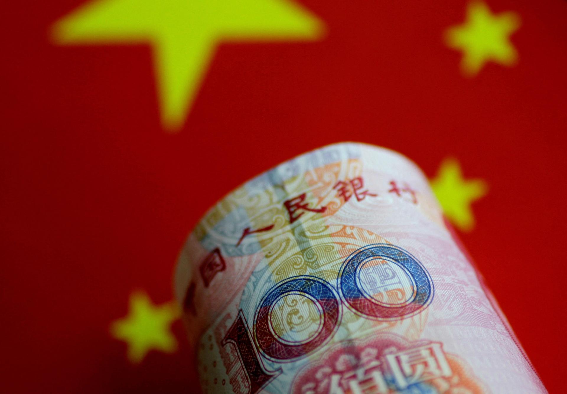 A China yuan note