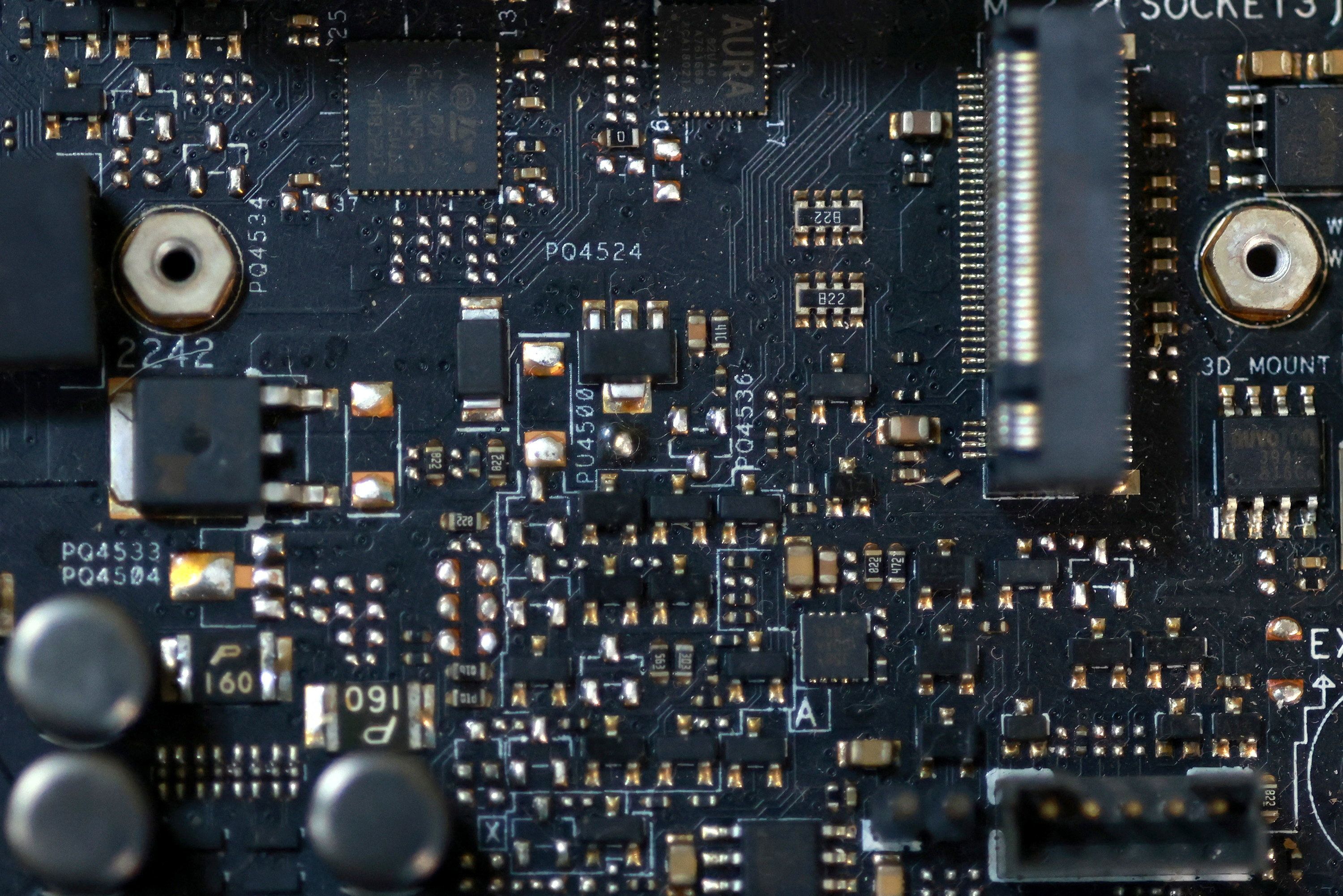 Computer motherboard. 