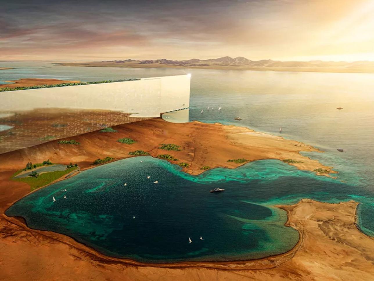 A rendering of The Line. Courtesy of NEOM.