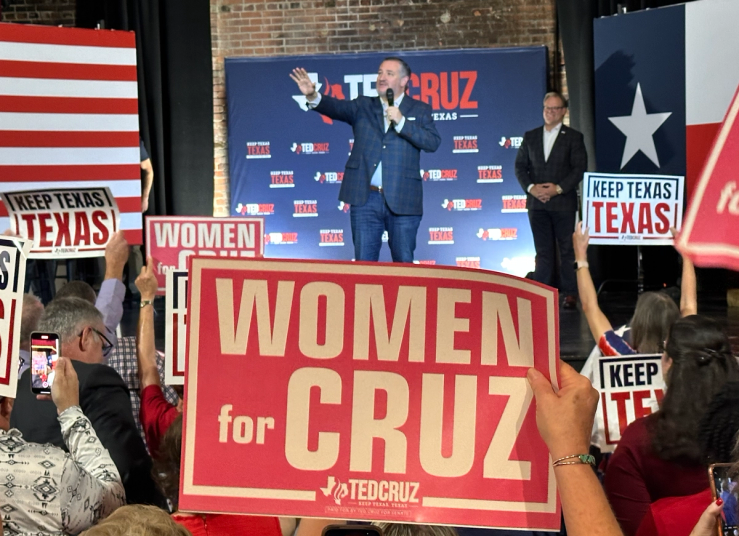 Sen. Ted Cruz campaigning in Texas