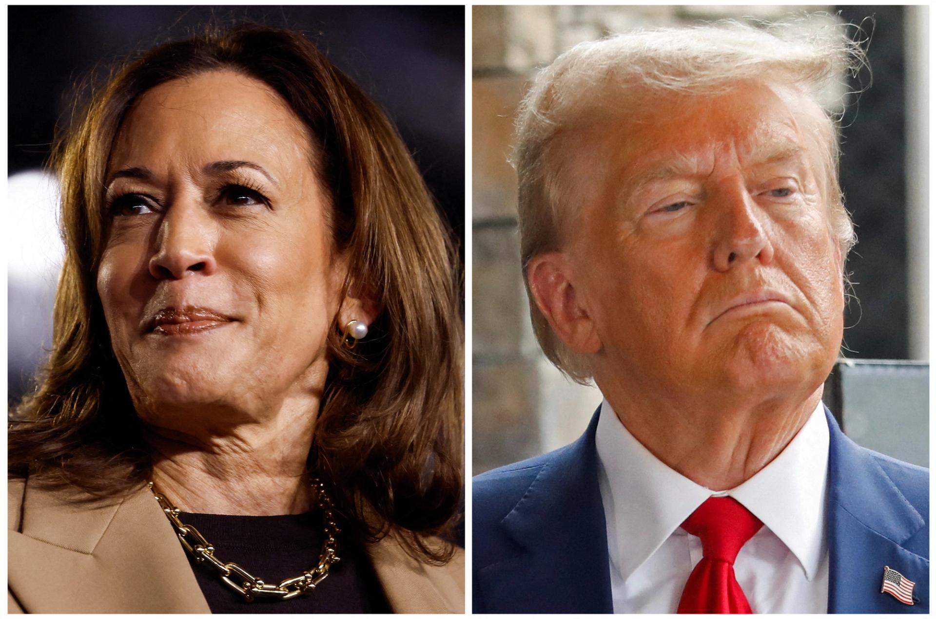 Harris and Trump