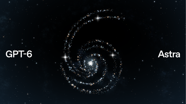 A graphic promoting OpenAI’s Astra model.