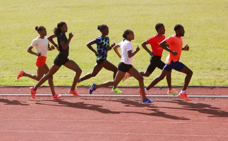 Ethiopia’s middle-distance athletes train ahead of the Paris Olympics in Addis Ababa, Ethiopia