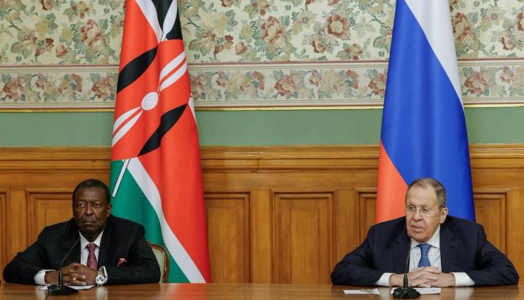 The Foreign Ministers of Kenya and Russia.