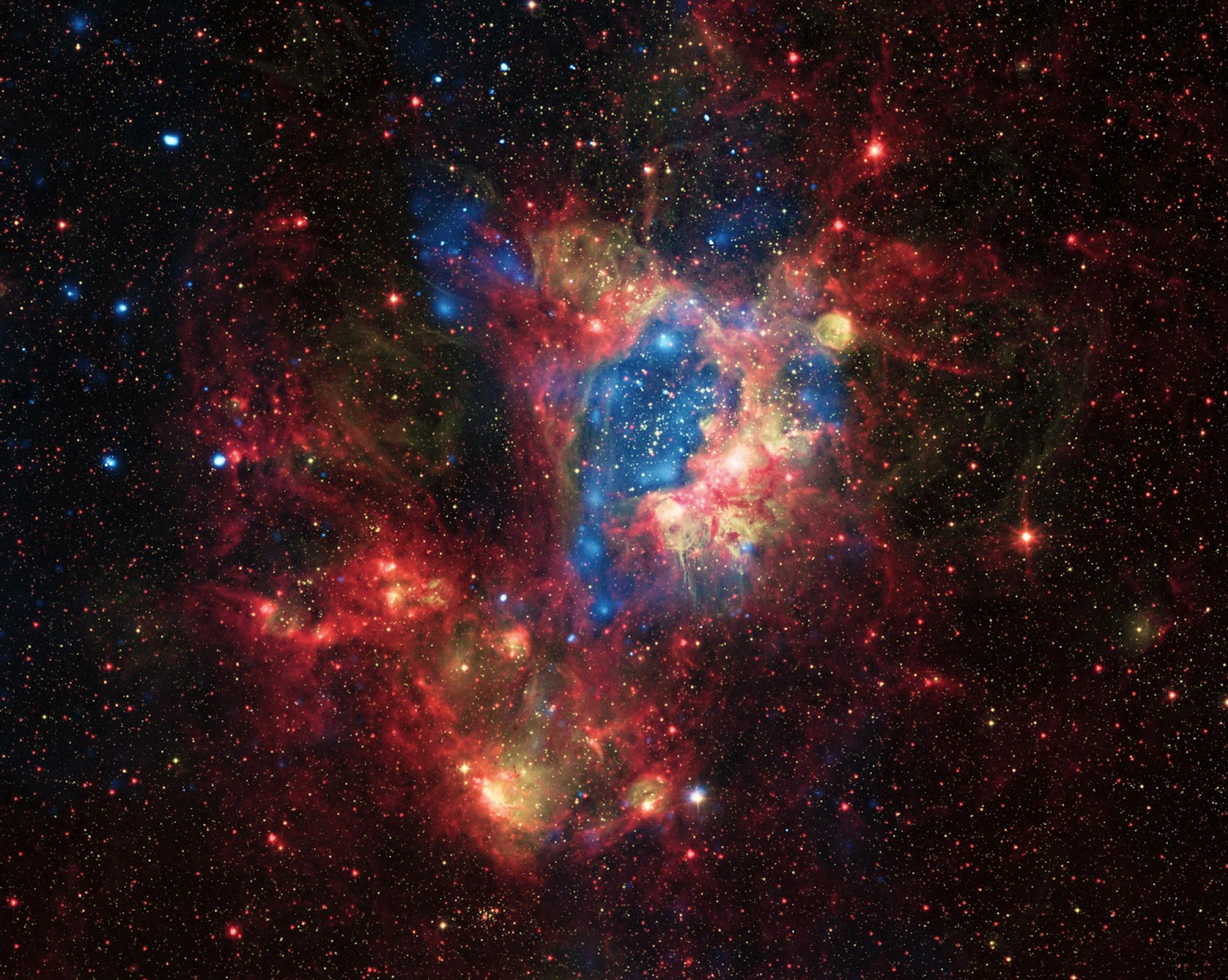 A star-forming region in the Milky Way.
