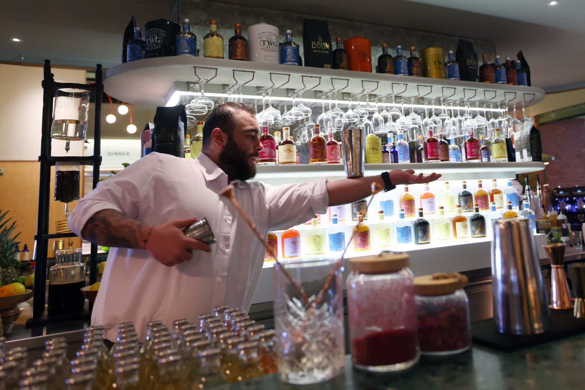 A pop-up non-alcoholic bar in Riyadh.