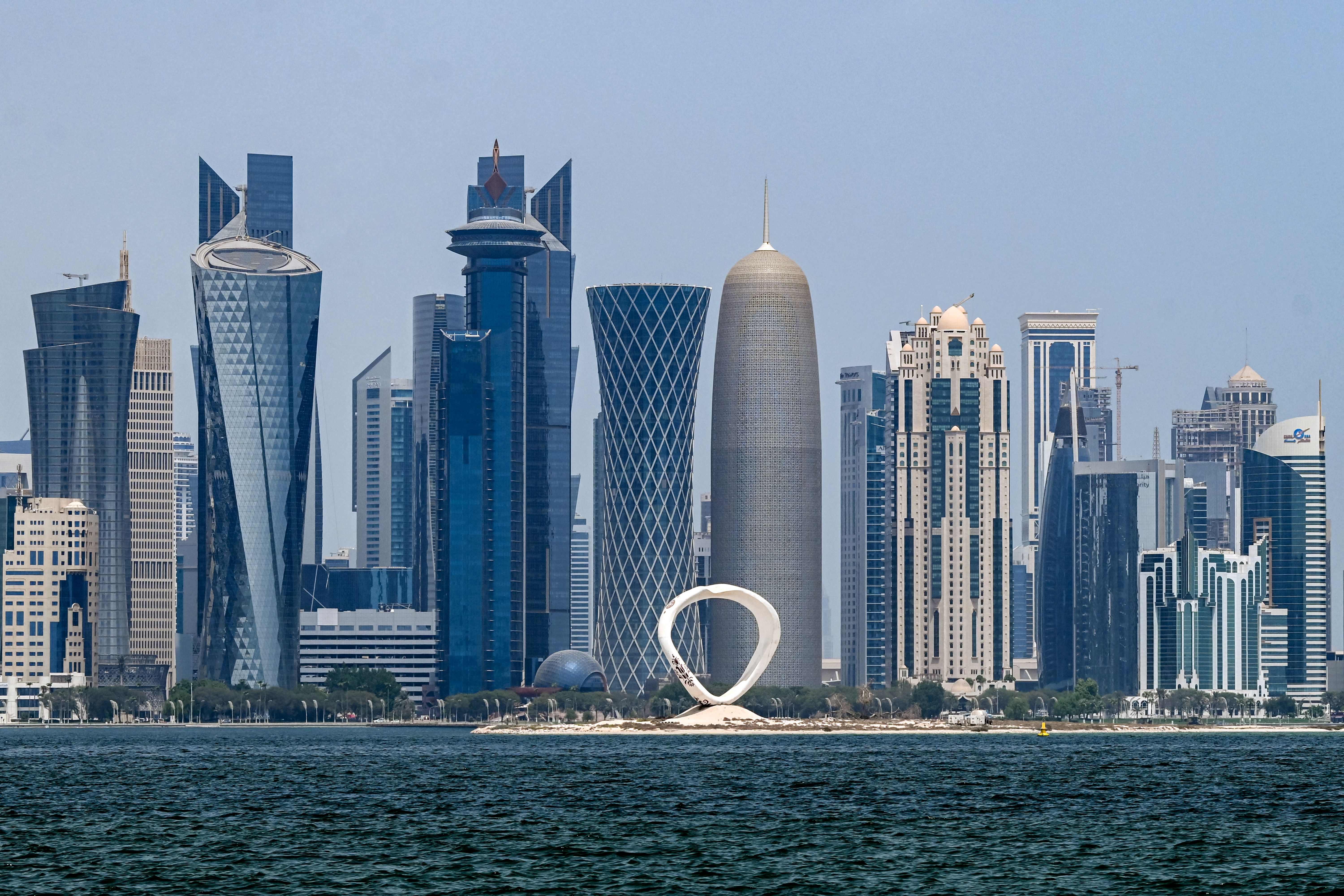 The Doha skyline.
