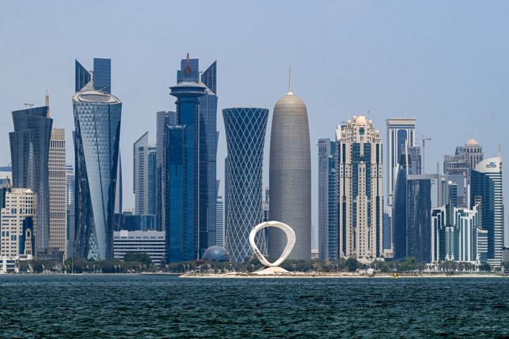 The Doha skyline.