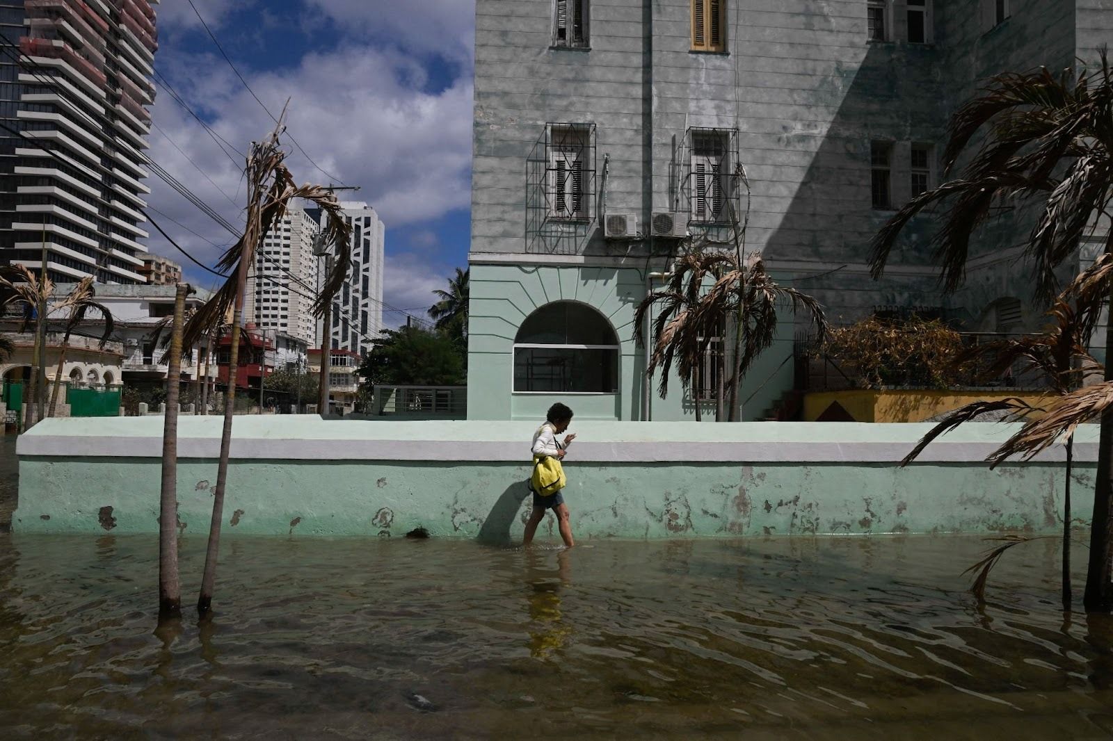 Coastal flooding in Havana.