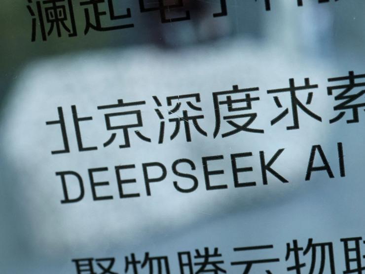A DeepSeek AI logo.