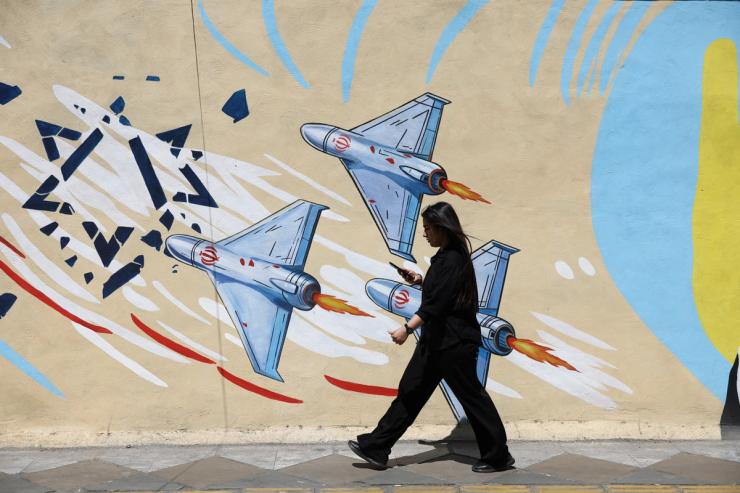 A photo showing Shahed drones in Iran.