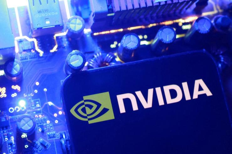 An Nvidia logo.