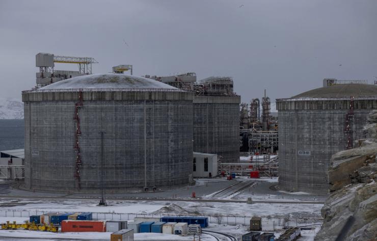 Western Europe’s largest liquified natural gas plant in Hammerfest, Norway.