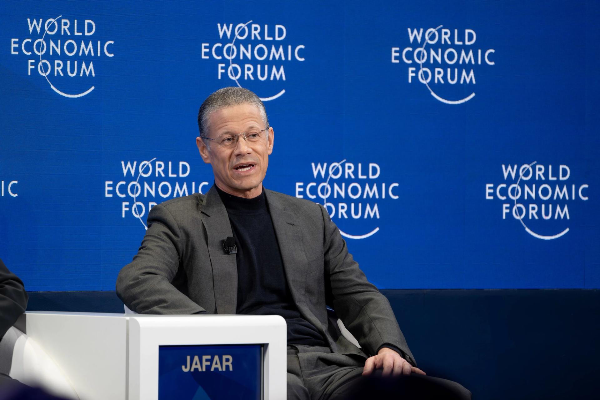 Badr Jafar, CEO of Crescent Enterprises, and UAE business and philanthropy envoy, in Davos in 2024.