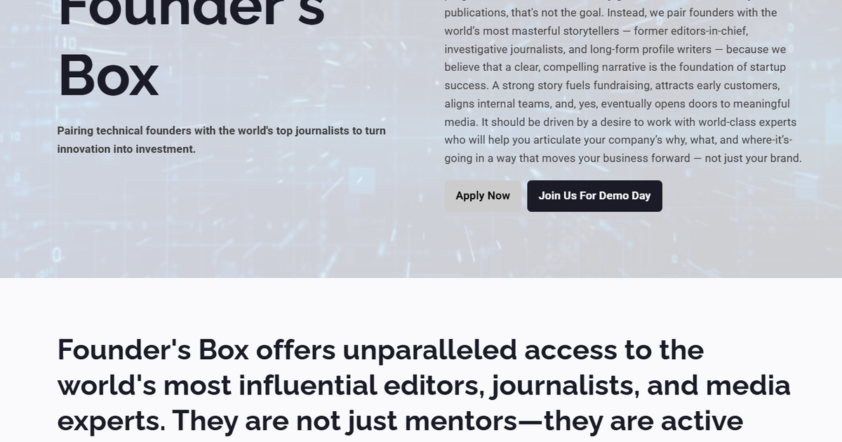 VC firm hires ex-journalists for AI startup accelerator