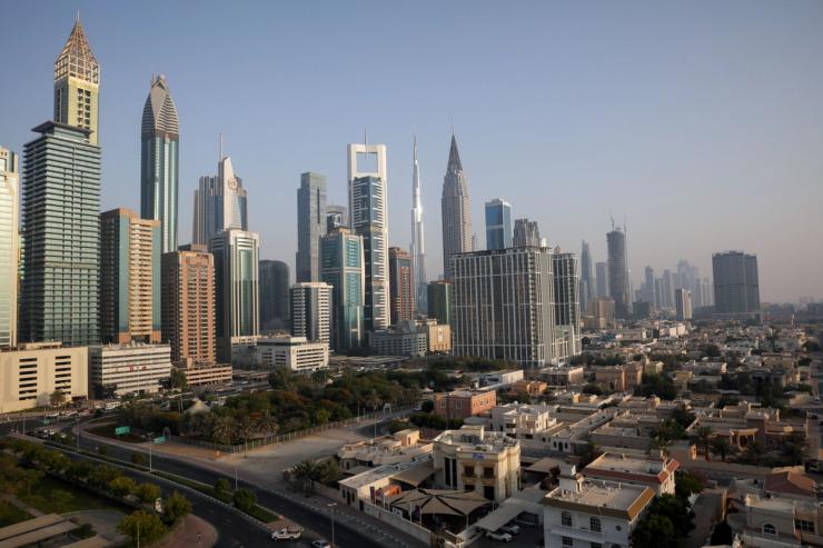 A general view of the Burj Khalifa and the downtown skyline in Dubai.