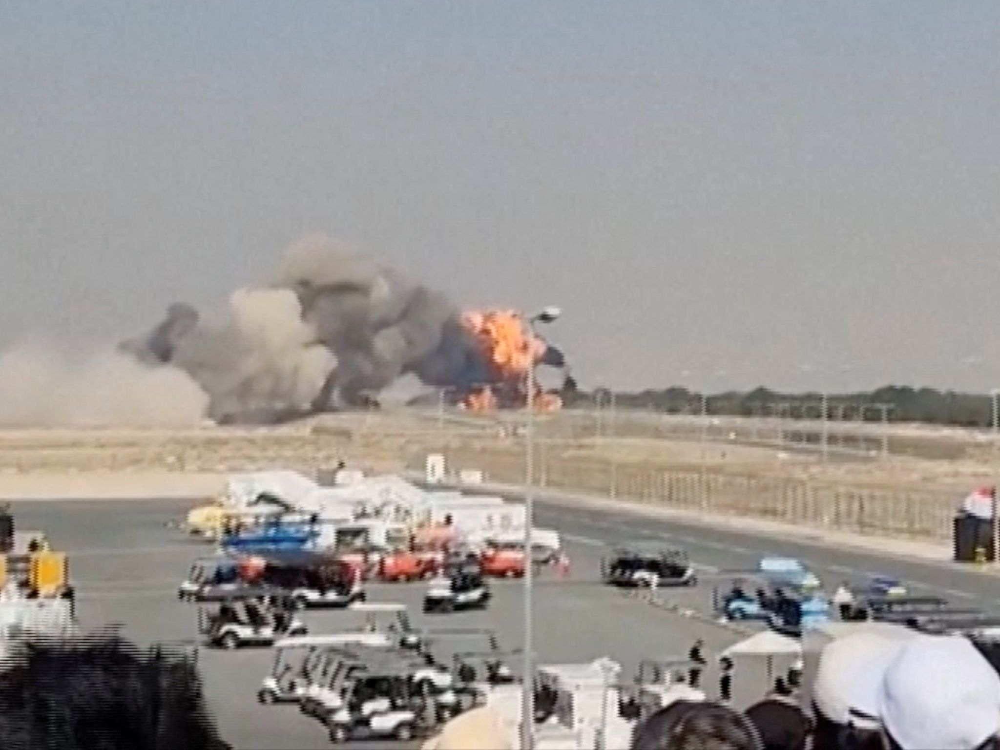 Jet fighter crash in Dubai