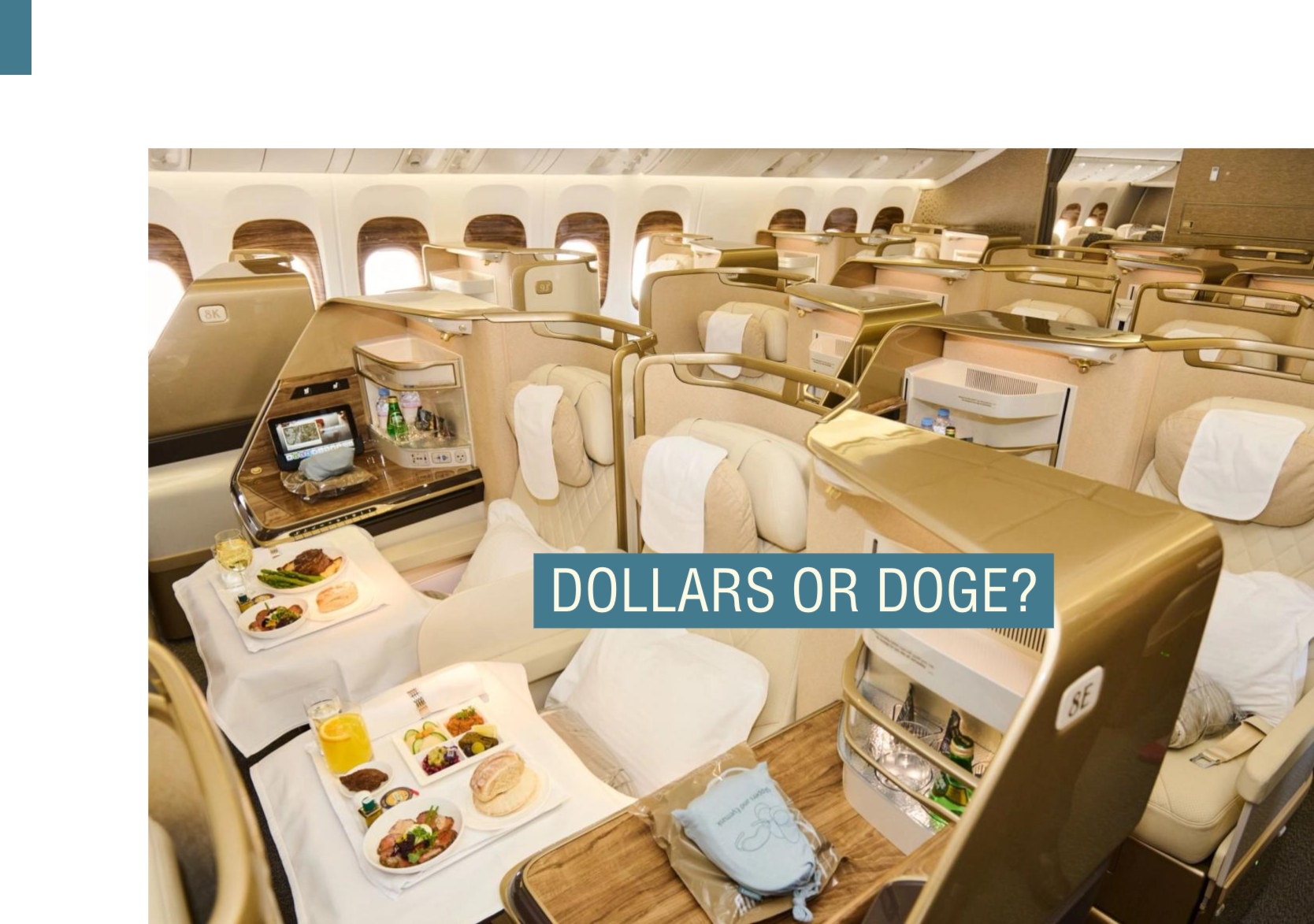 Emirates business class.