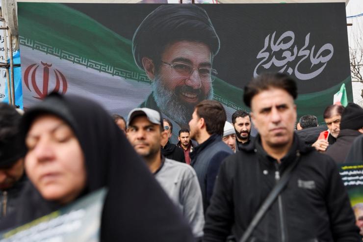 Large poter of Mojtaba Khameinei