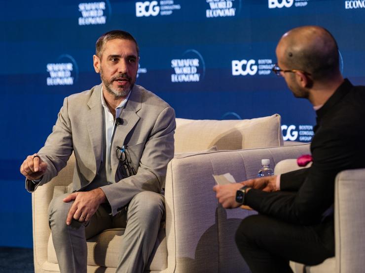 Brandon Daniels, Exiger CEO, speaks at Semafor World Economy 2026.