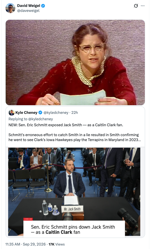 David Weigel post: