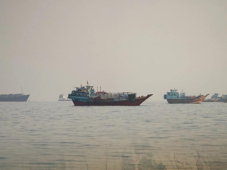Vessels at the Strait of Hormuz.