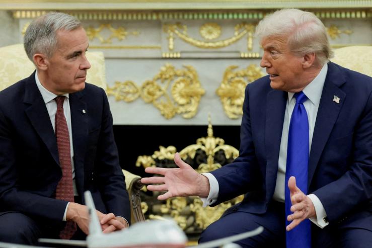 Trump and Carney.