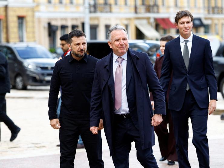 Ukraine President Zelenskiy, US special envoy Steve Witkoff and Jared Kushner.
