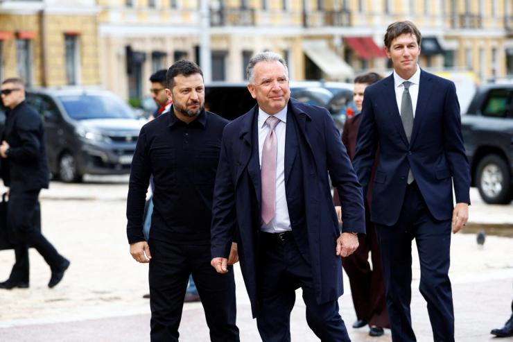 Ukraine President Zelenskiy, US special envoy Steve Witkoff and Jared Kushner.